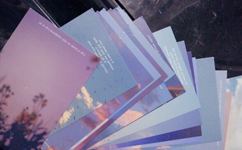 寄給朋友的明信片的唯美文案